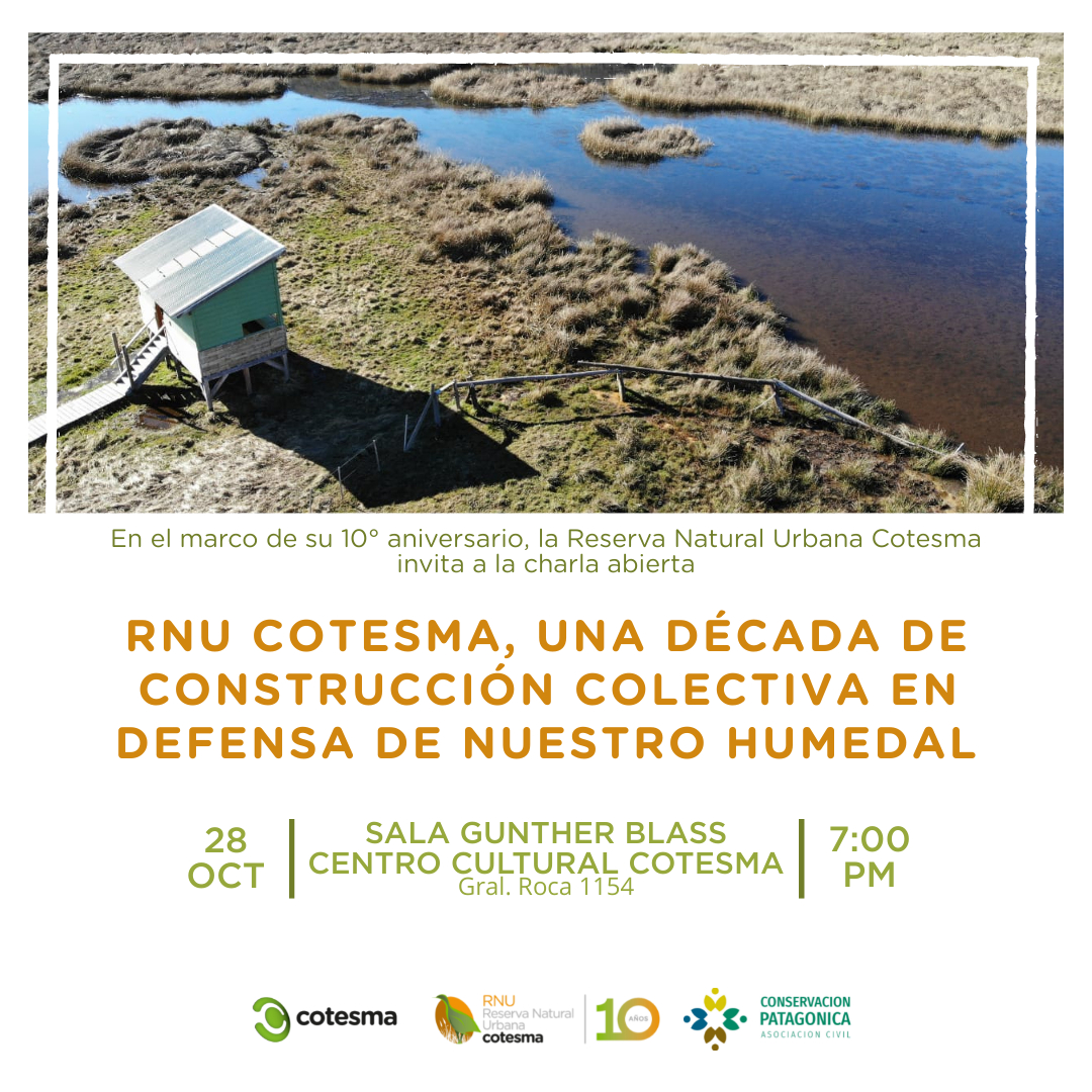Charla Abierta: “RNU Cotesma, una década de construcción colectiva en defensa de nuestro humedal”