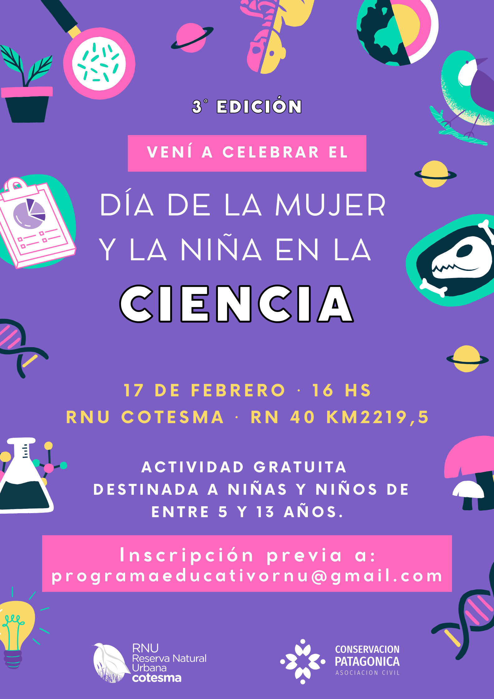 Te invitamos a celebrar el Día Internacional de la Mujer y la Niña en la Ciencia